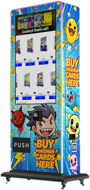 Full-height floor tower kiosk with large touchscreen